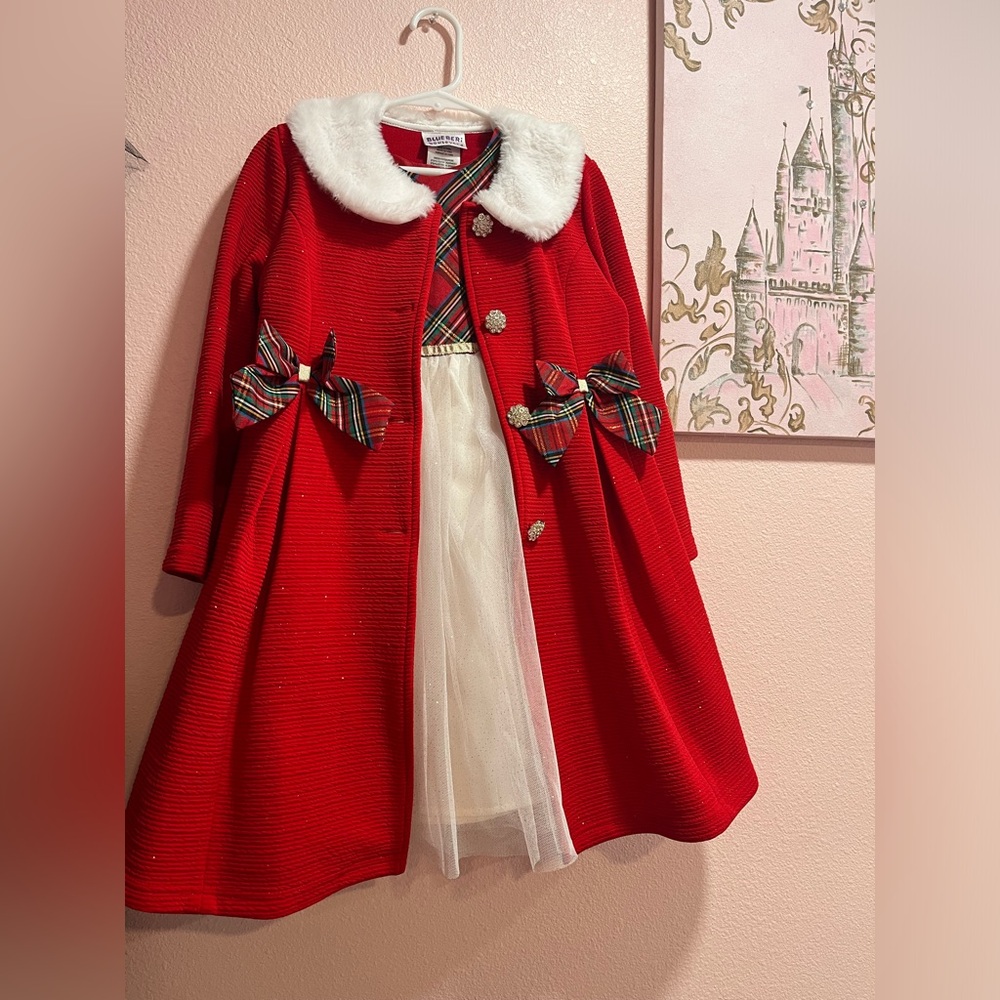 Holiday season dress with matching coat Size 6